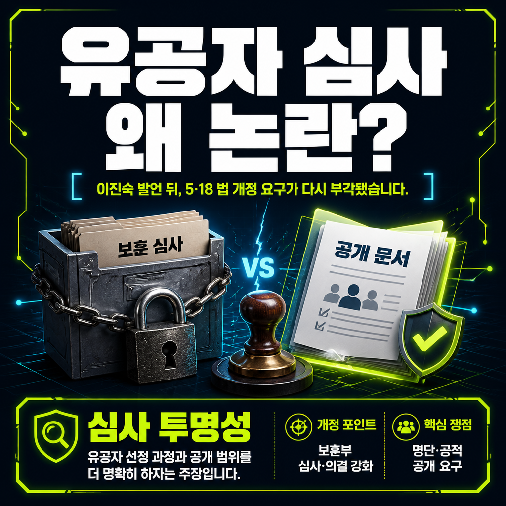 유공자 심사 왜 논란?