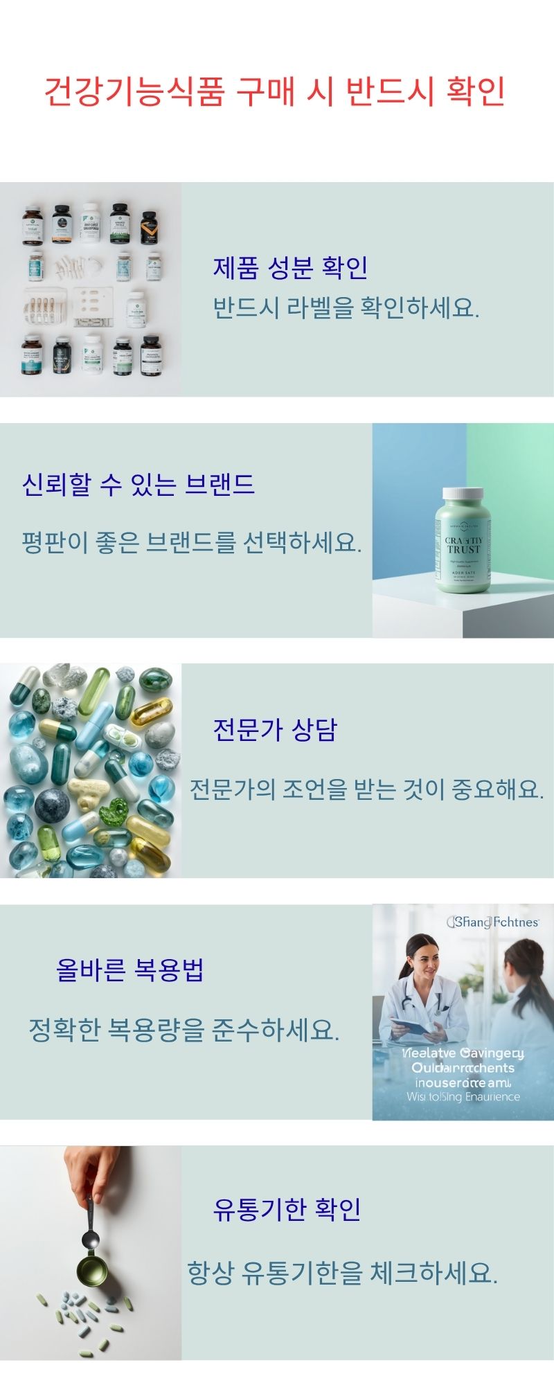 건강기능식품 구매시 주의사항
