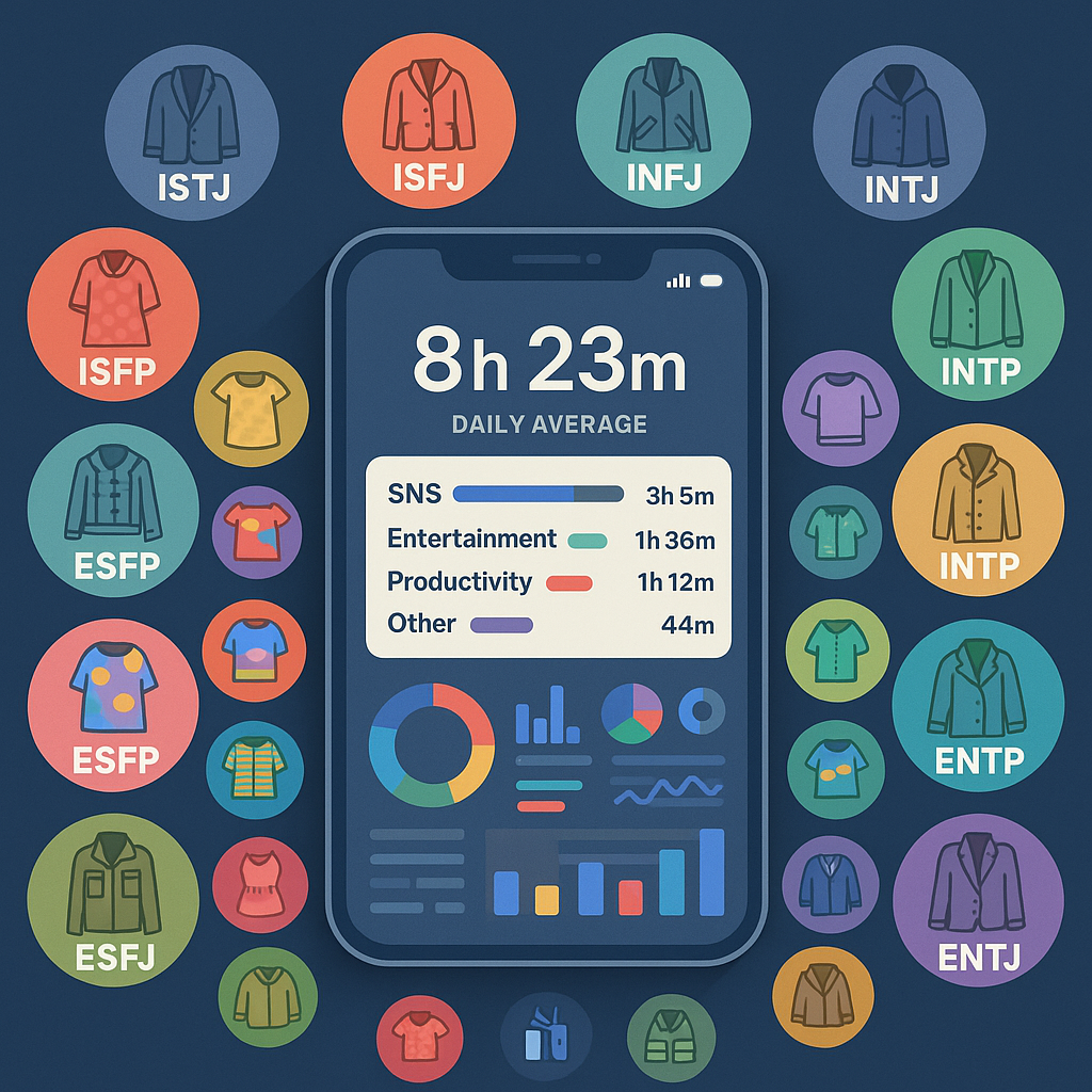 MBTI๋ณ ์ค๋งํธํฐ ์ฌ์ฉํจํด ์์ ๋ถ์ ๊ฐ์ด๋