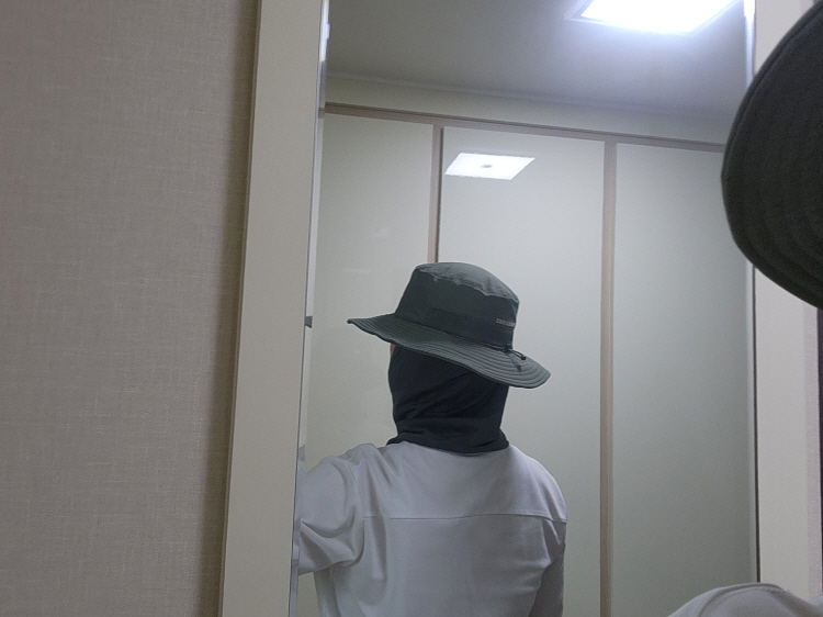 노스페이스 햇빛가리개 모자