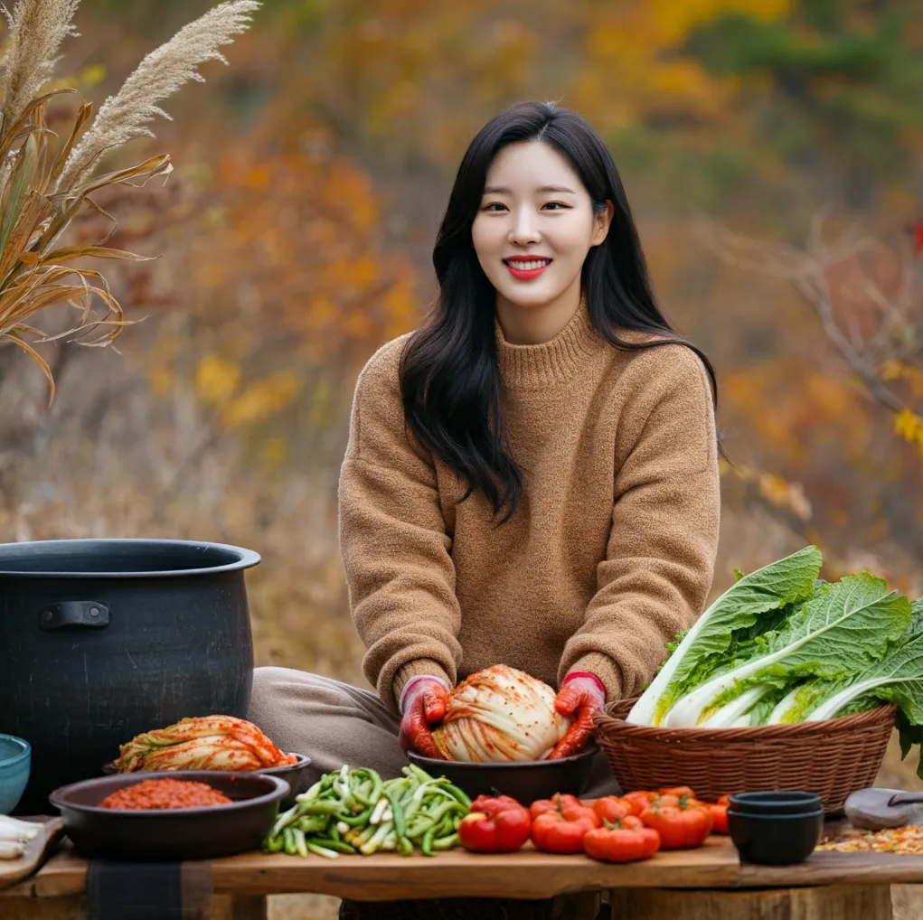진부김장축제에서-김장체험하는-한국여자01