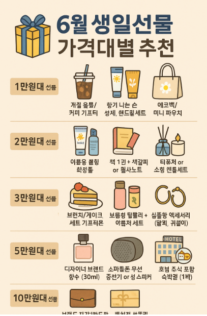 6월 생일선물
