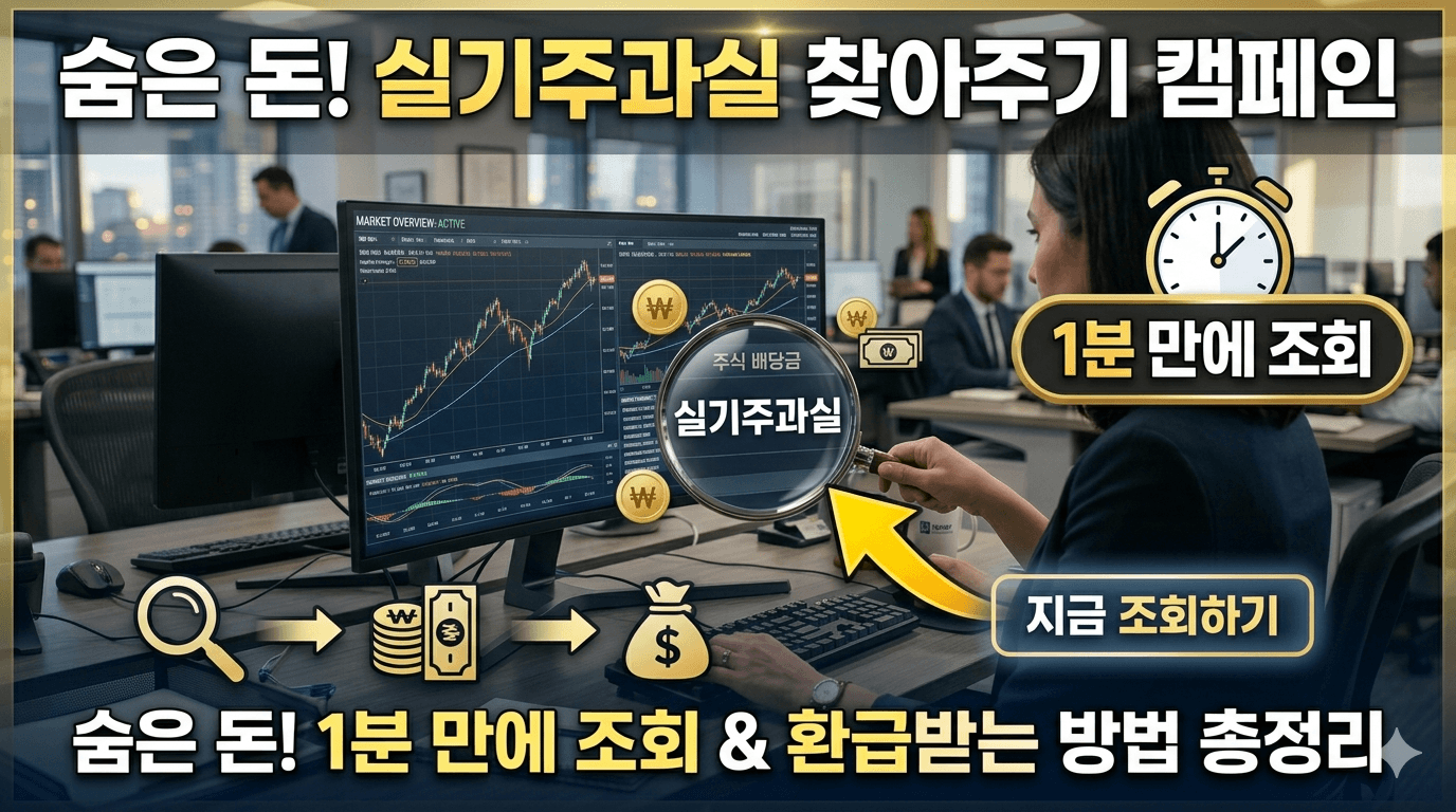 숨은돈! 실기주과실 찾아주기 캠페인