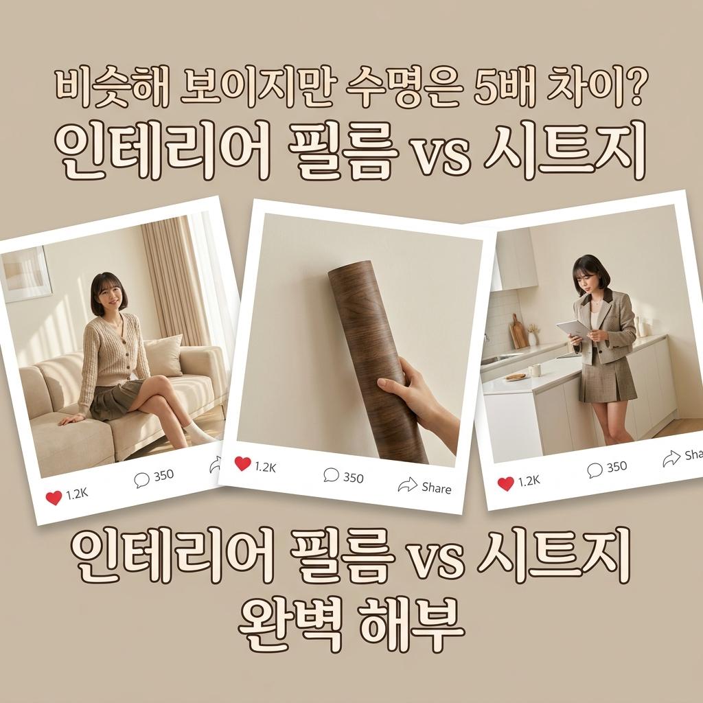 비교 분석 인테리어 필름 vs 시트지 차이점 완벽 정리: 솔직 후기 비용 공개