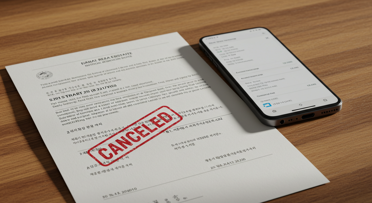 부동산계약&amp;#44; 반환요청