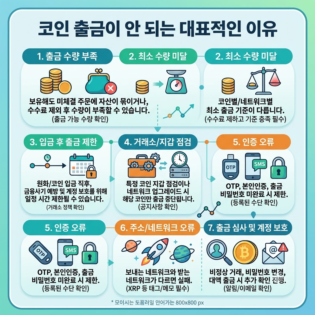 코인 출금 제한 원인
