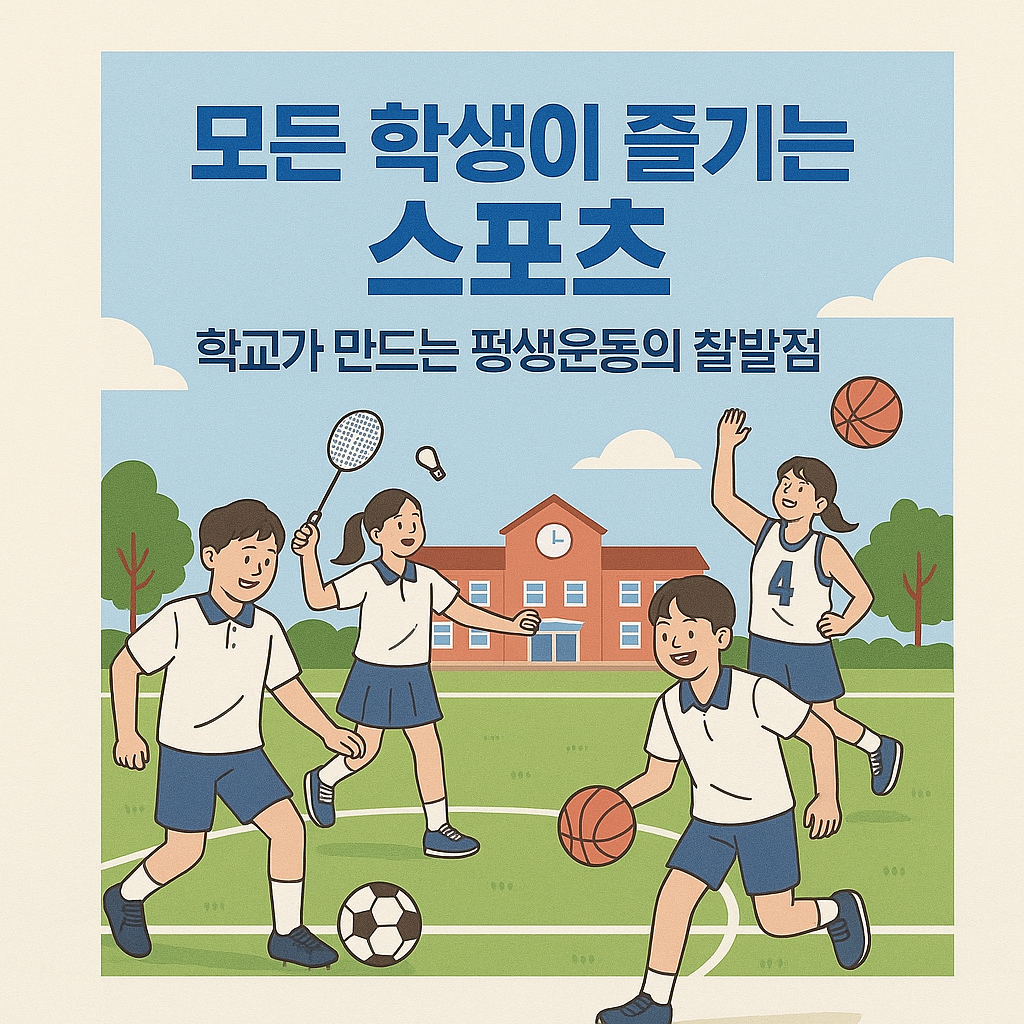 학생들이 운동하는 이미지