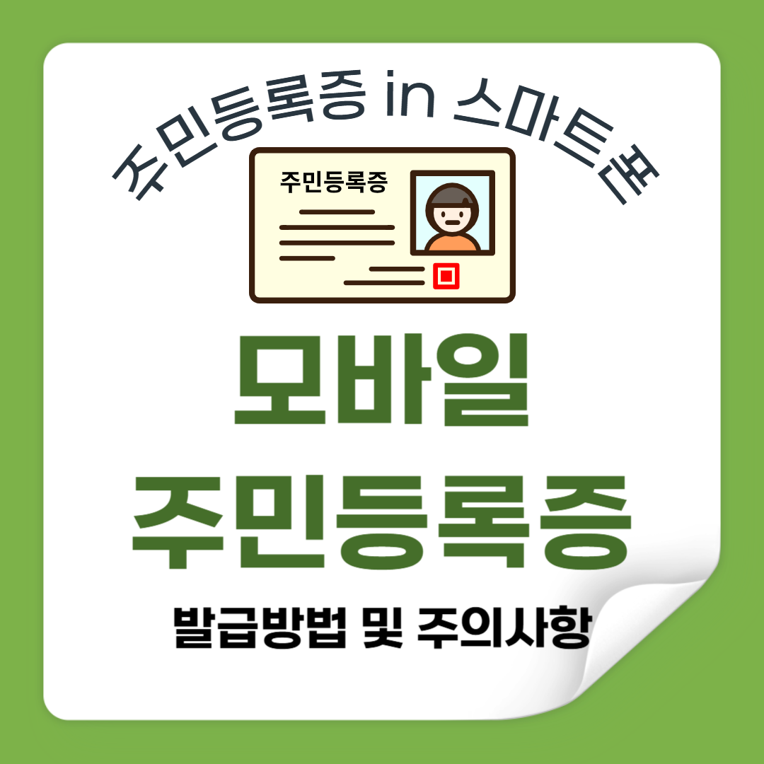 스마트폰 하나로 신분 증명 끝! 모바일 주민등록증 완벽 가이드