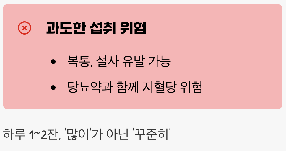 여주차 먹는법, '물처럼' 마시는 습관의 함정