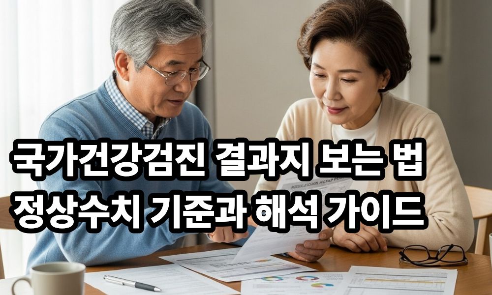 국가건강검진 결과지 보는 법 정상수치 사진 1