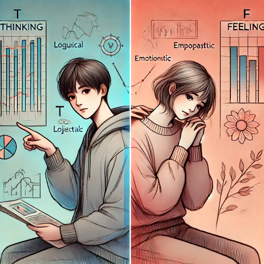 사고형,감정형,T,F,사고형 VS 감정형,T VS F