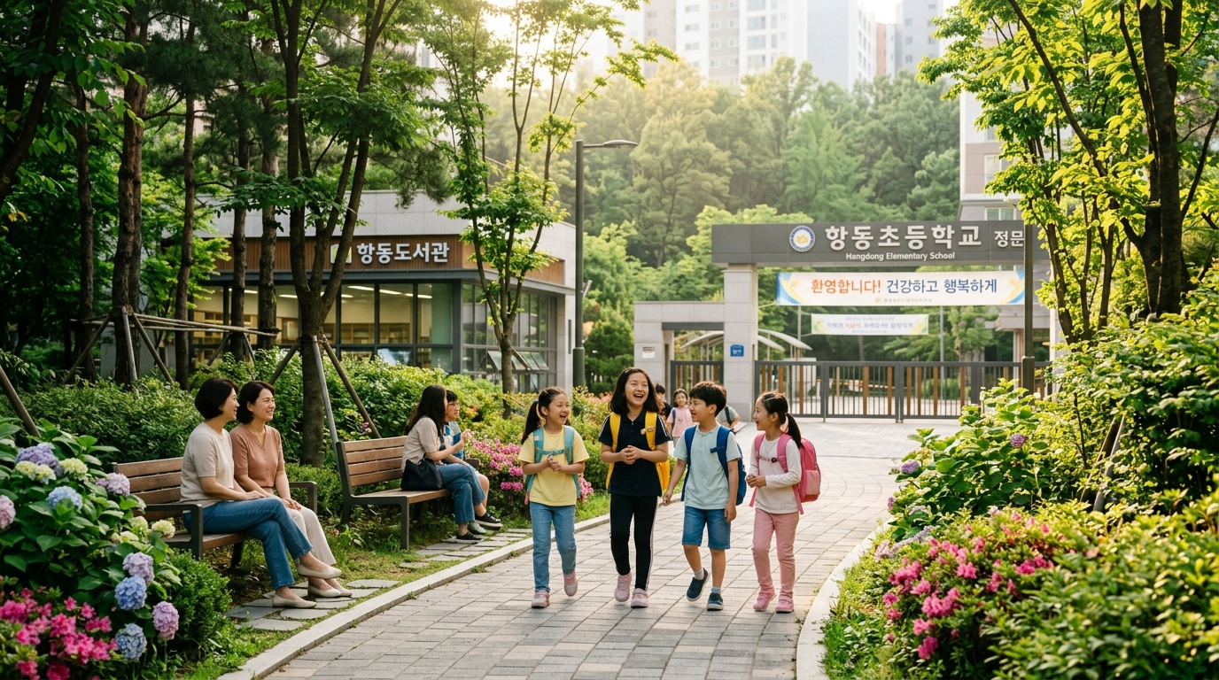 항동초·중학교와 단지의 결합