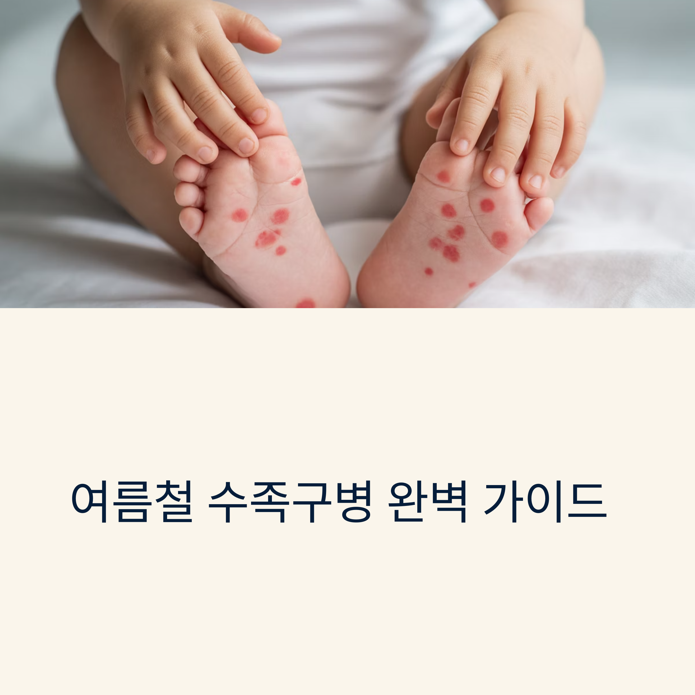여름철 유행하는 수족구병, 잠복기부터 증상까지 완벽 가이드