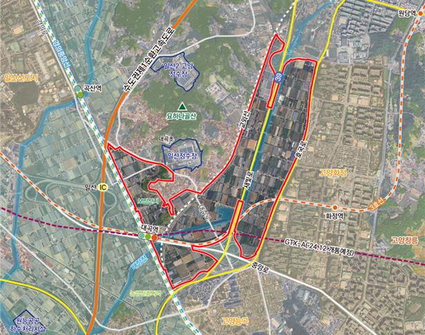 그린벨트 해제 지역 고양