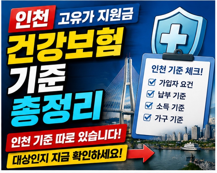 인천 고유가 지원금 건강보험 기준 총정리