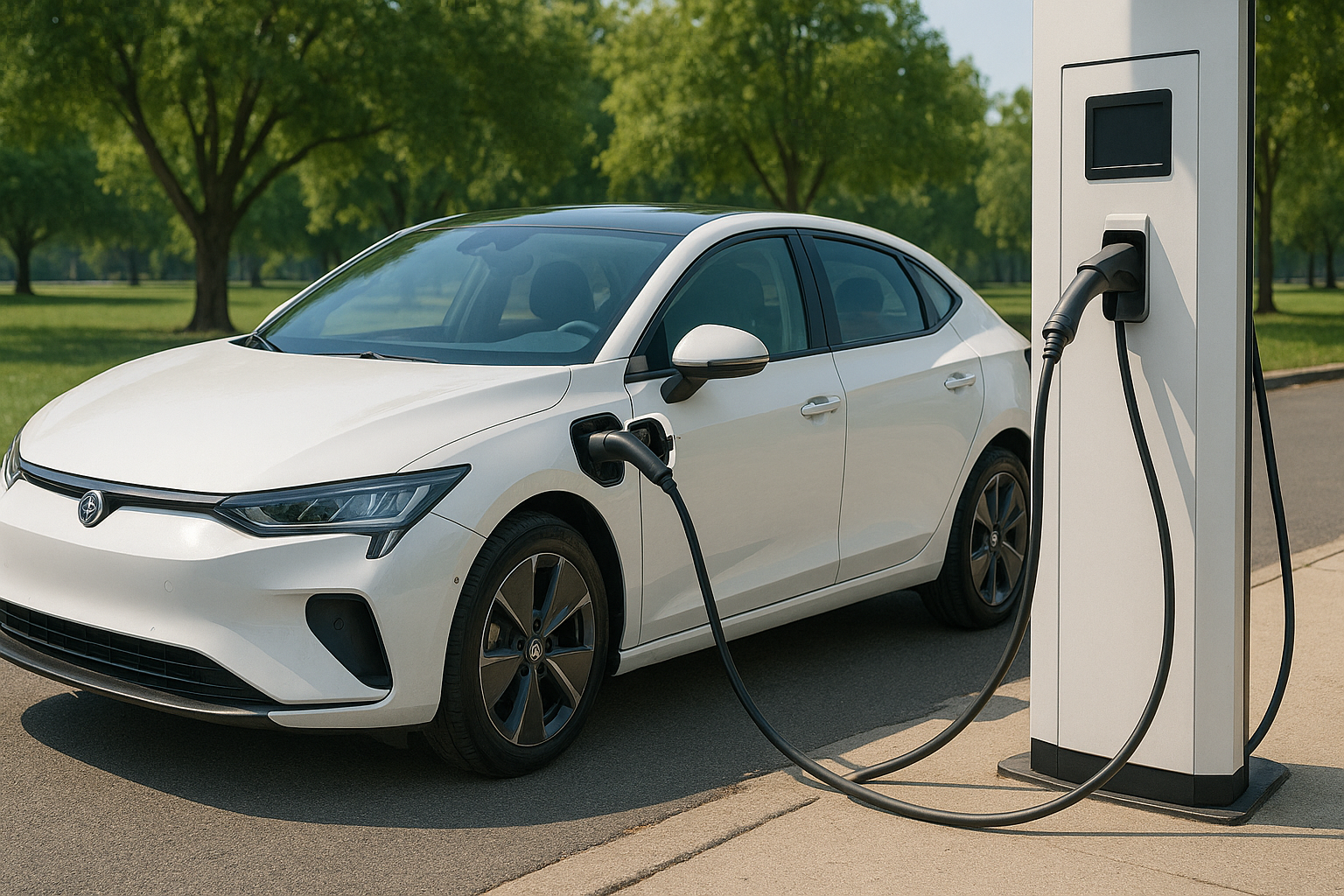 전기차 충전 사진