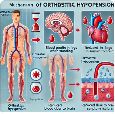 기립성 저혈압이 생기는 생리적 메커니즘