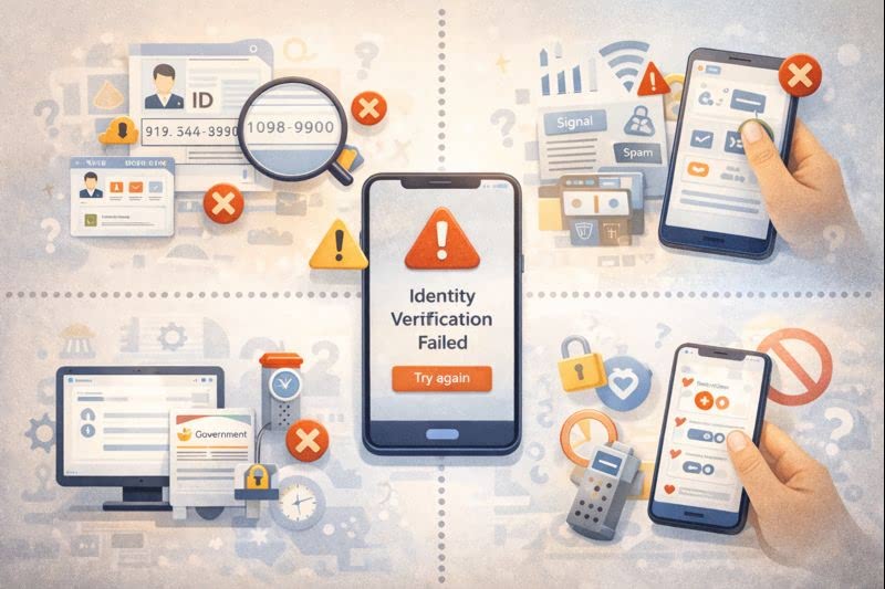 본인 인증이 안 될 때 확인할 점