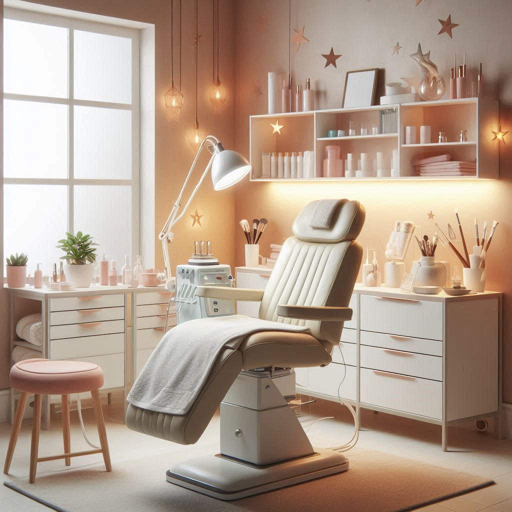 피부,체형관리 샵 배경