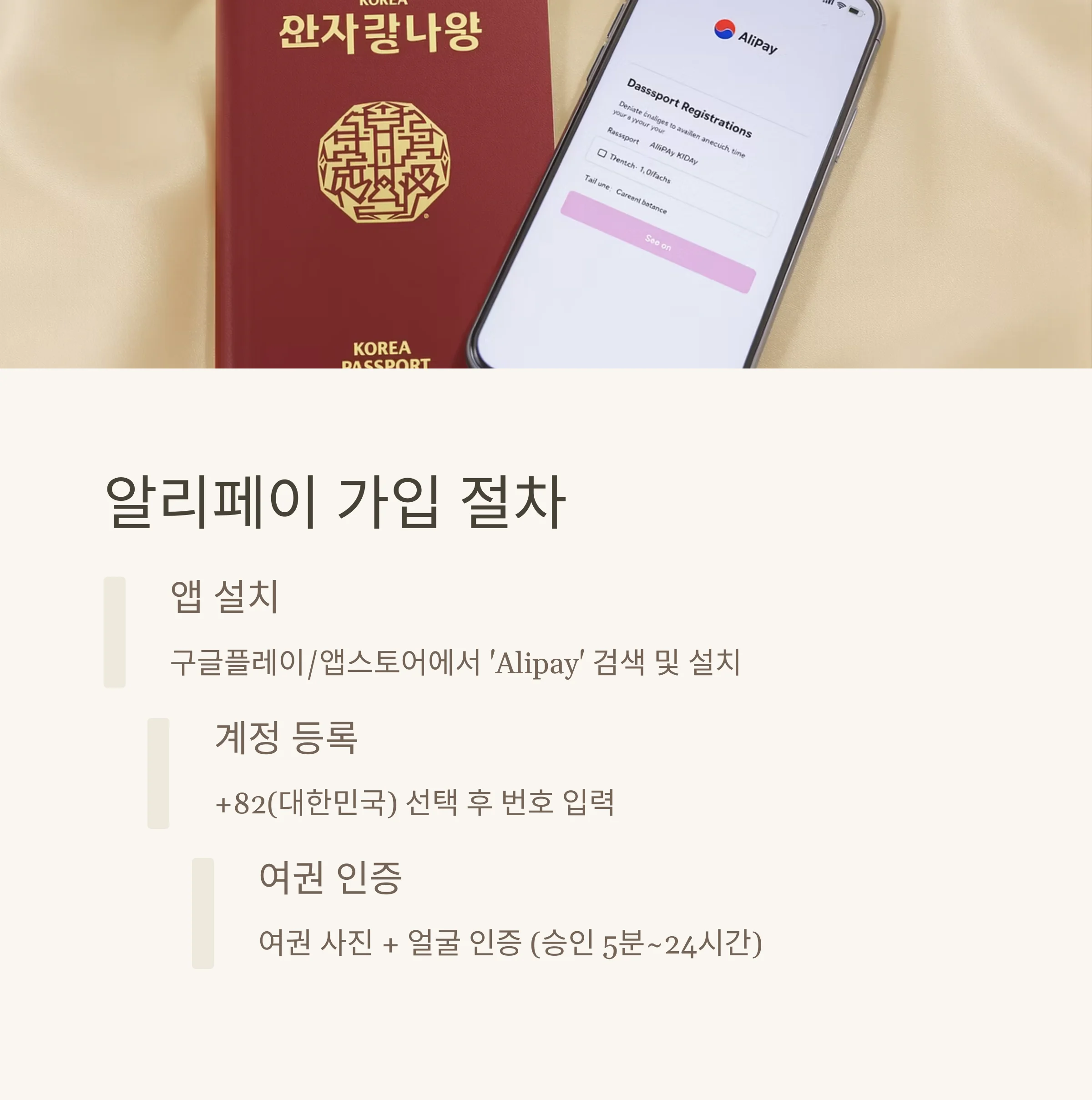 중국여행 필수! 알리페이 카드 등록