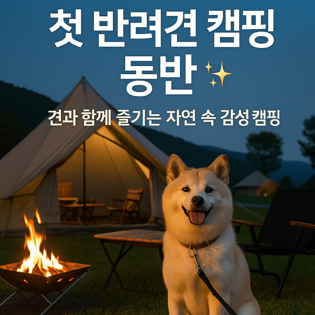 반려견 동반 캠핑 가능한 에버랜드 캠핑장 예약 팁