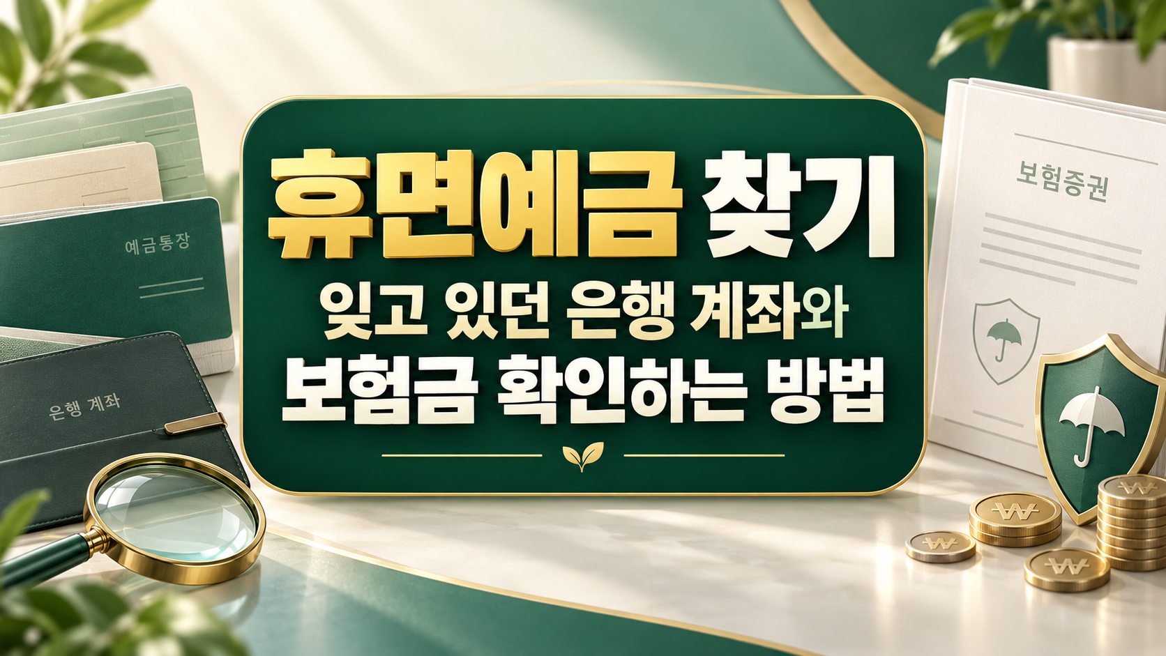 휴면예금 찾기: 잊고 있던 은행 계좌와 보험금 확인하는 방법 총정리