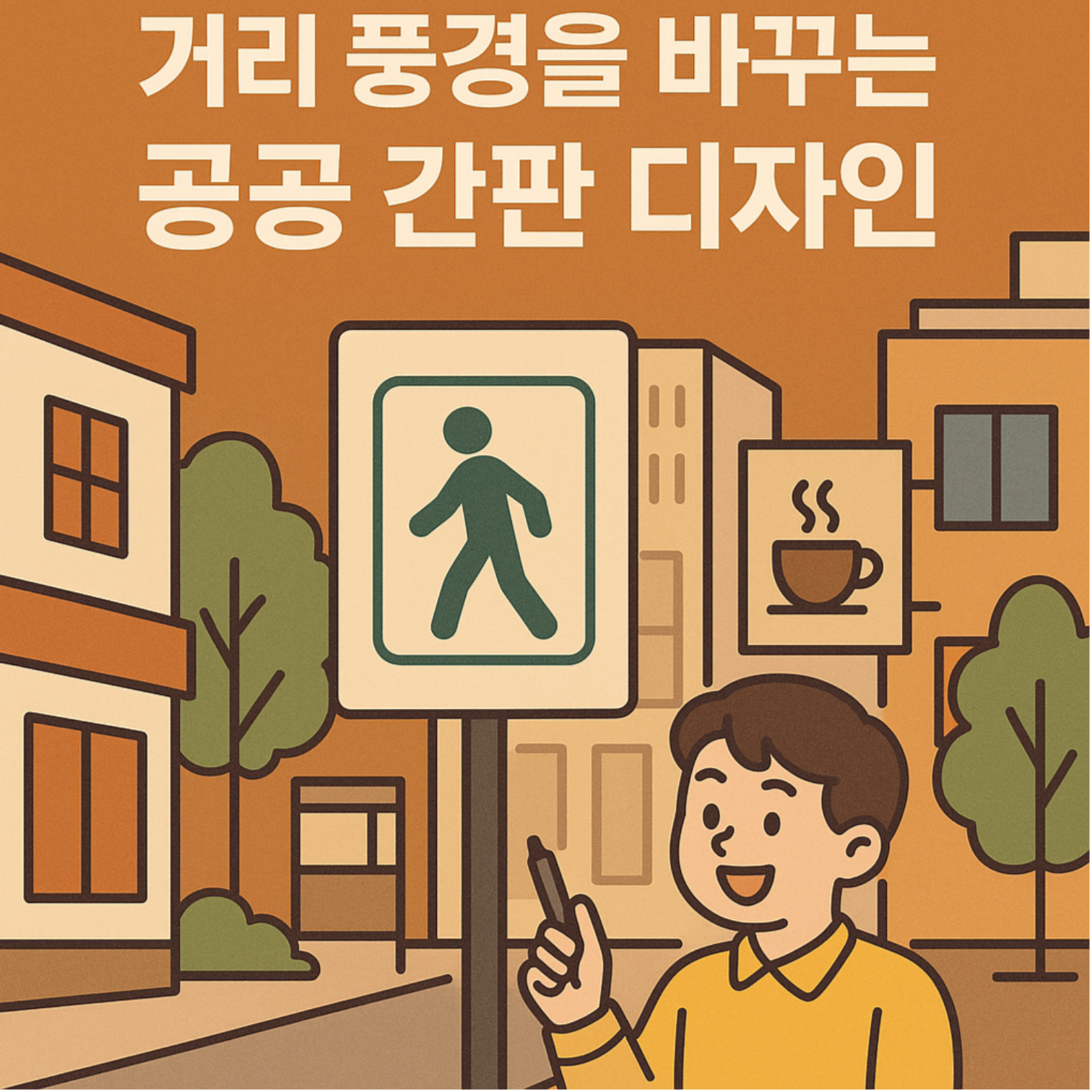 거리 풍경을 바꾸는 공공 간판 디자인