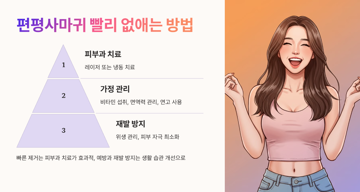 편평사마귀 빨리 없애는 방법