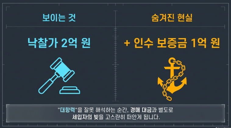 대항력을 잘못 해석하는 순간, 경매 대금과 별도로 세입자의 빚을 고스란히 떠안게 됩니다.