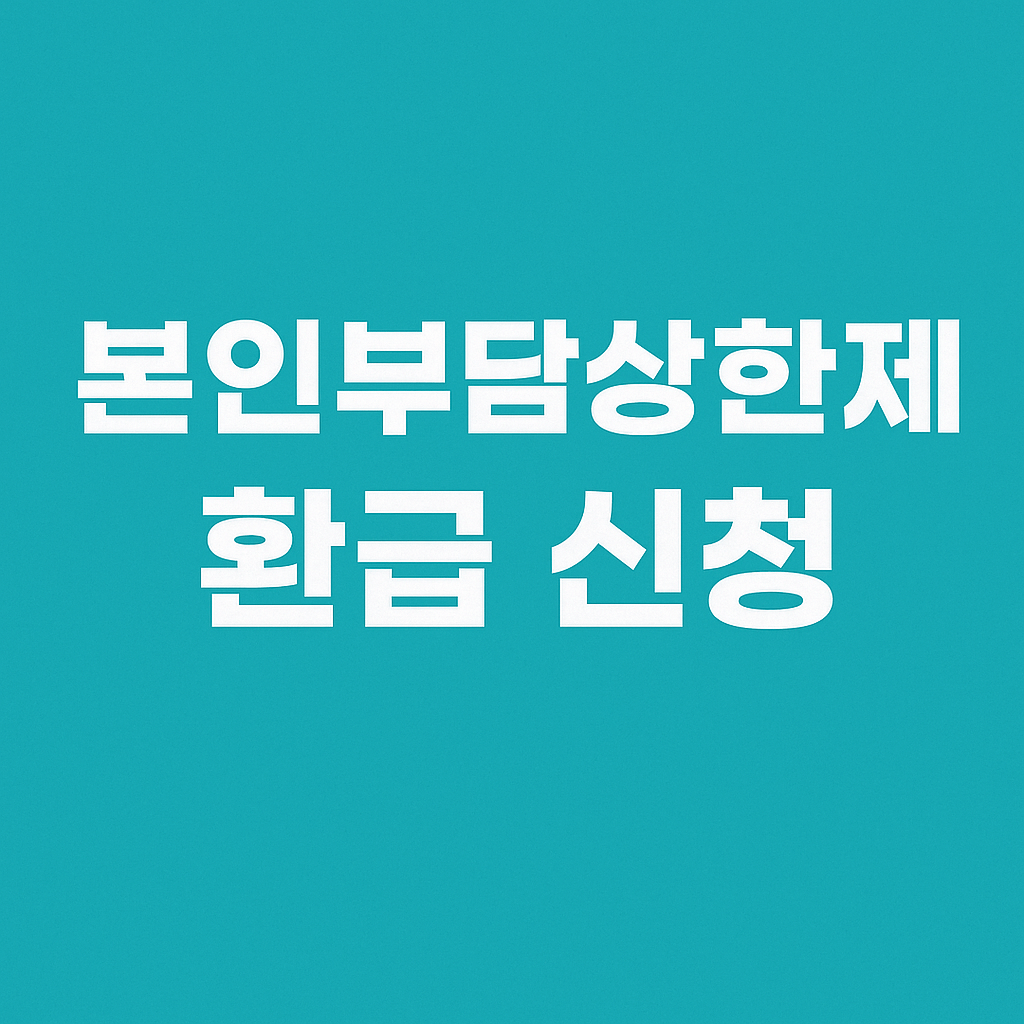 본인부담상한제 환급 신청