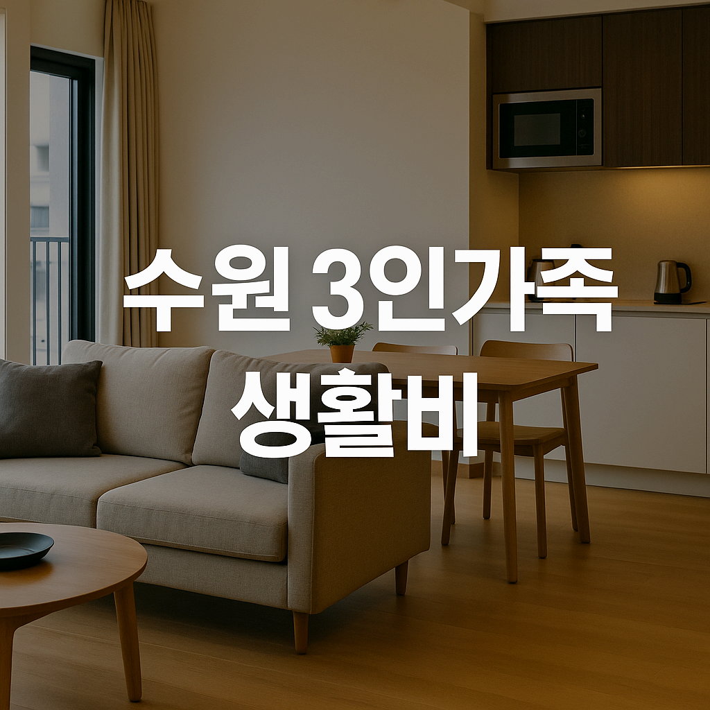 경기도 수원 3인 가족의 현실 지출 내역 공개 (2025 최신판)