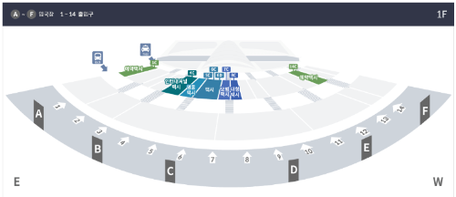 인천공항_제1여객터미널_택시승차위치