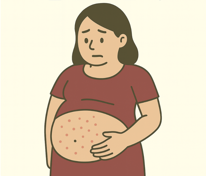 임산부 땀띠 관련 사진