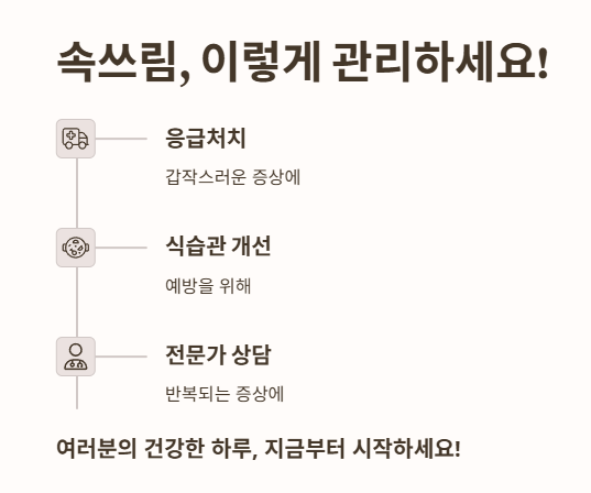속쓰림, 이렇게 관리하세요!