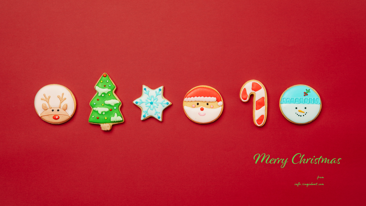 03 크리스마스 쿠키 C - Merry Christmas 크리스마스배경화면