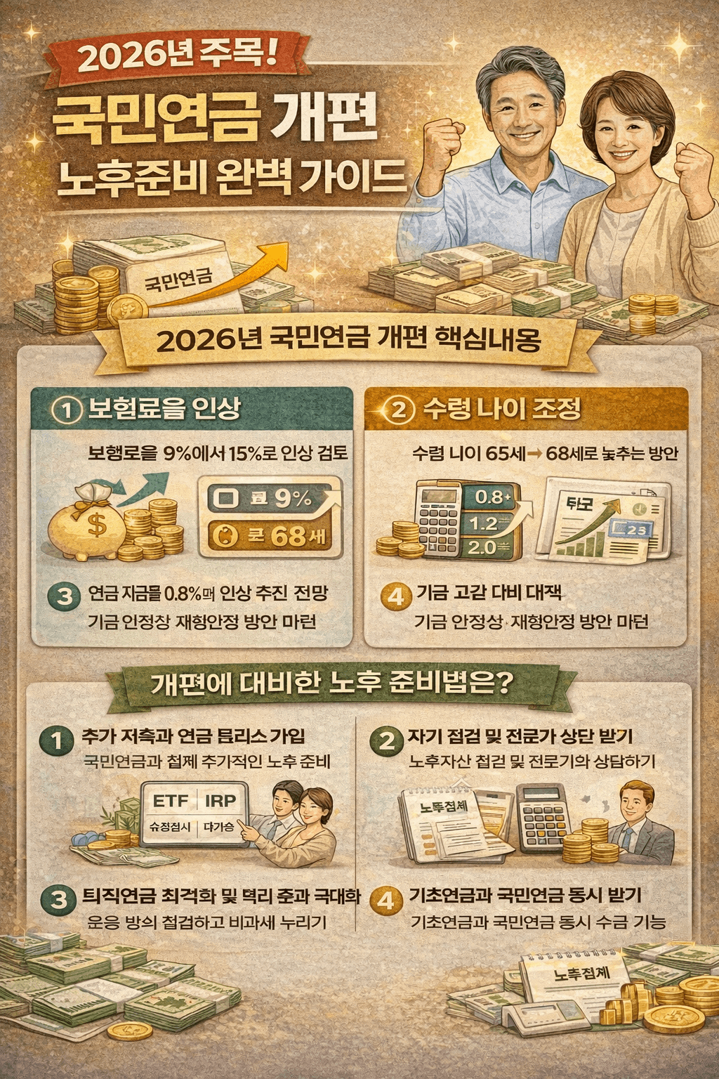 2026 국민연금 개혁, 내 노후 준비 완벽 가이드