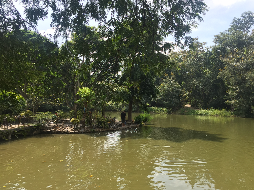 치앙마이 왓우몽 사원 호수