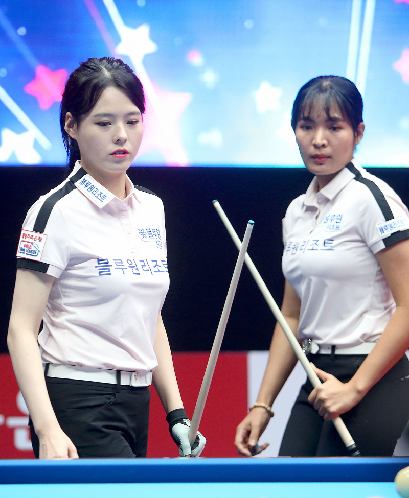 PBA 팀리그 포스트시즌 플레이오프 진출팀 - 블루원리조트 당구팀 (1) 여자복식조 서한솔 스롱 피아비