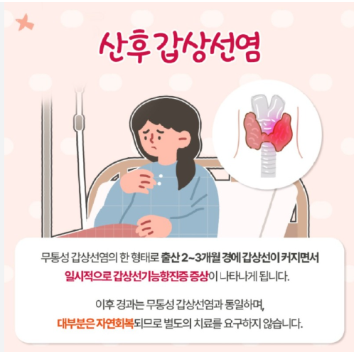 산후 갑성선염 증상