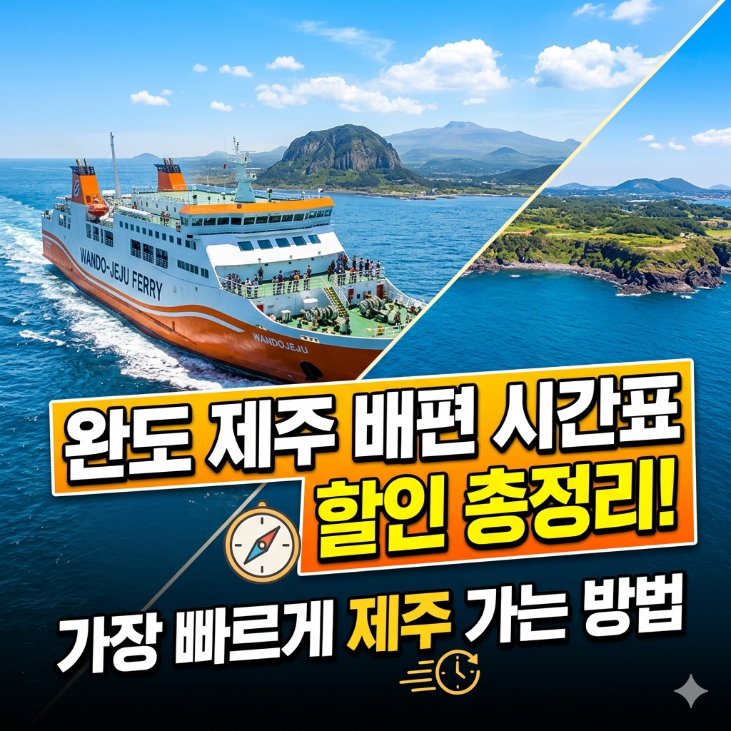 완도 제주 배편 시간표 할인