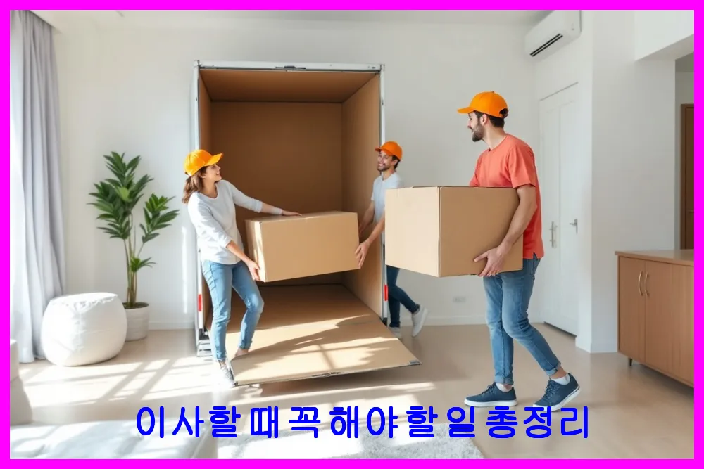 이사할 때 꼭 해야 할 일 총정리