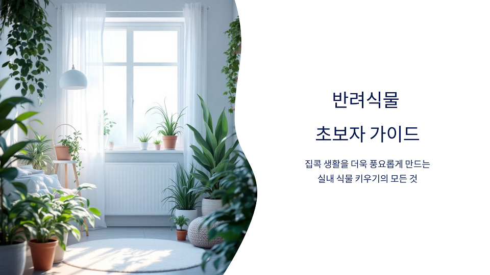 반려식물 초보자 가이드