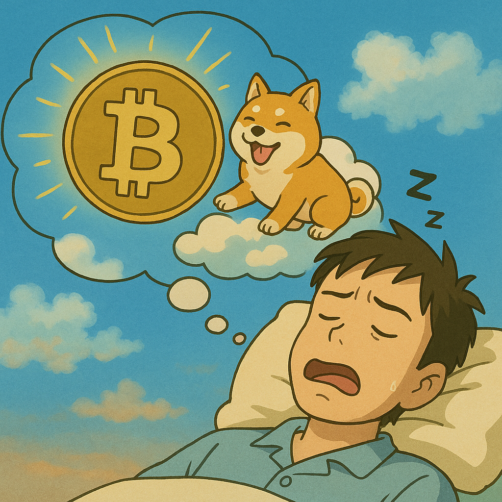 커뮤니티에 올라온 전설의 비트코인 개꿈 사진