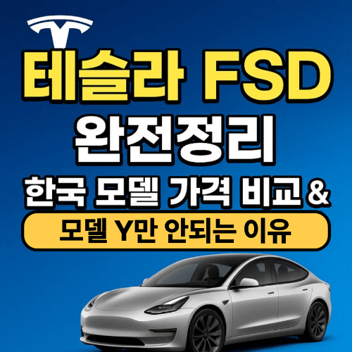 테슬라 FSD 뜻 완전정리｜한국 모델 가격 비교 &amp; 모델Y만 안되는 이유