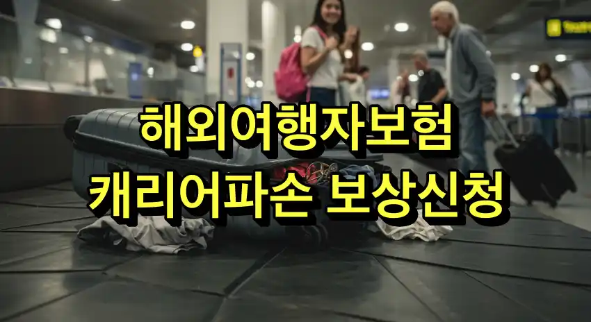 해외여행자보험 캐리어파손 보상 신청