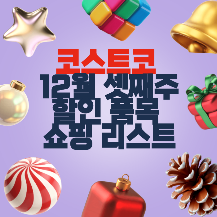 코스트코 12월 셋째주 할인 품목 쇼핑 리스트