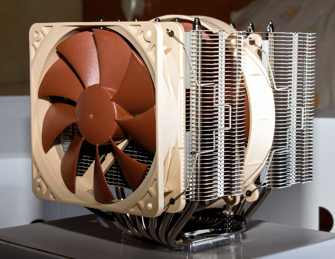 Portable fan.