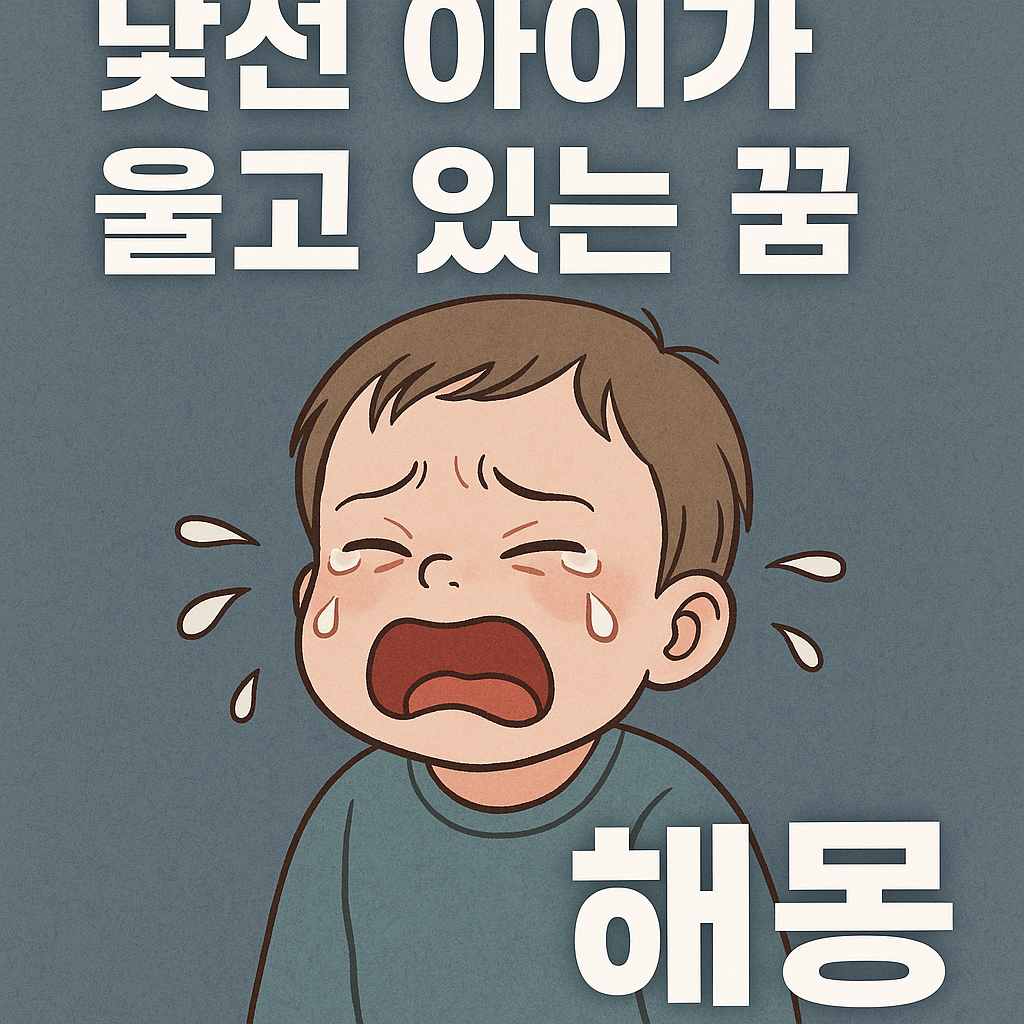 낯선 아이가 우는 꿈