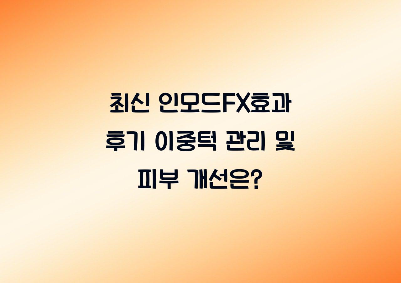 인모드FX효과