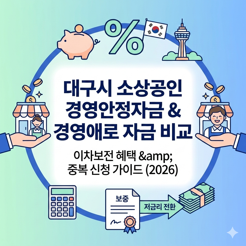 대구시 경영안정자금 이차보전 혜택과 경영애로 자금 중복 비교 가이드